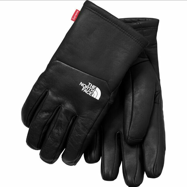 少し豊富な贈り物 Supreme - Gloves 黒 Leather Face North The Supreme 手袋
