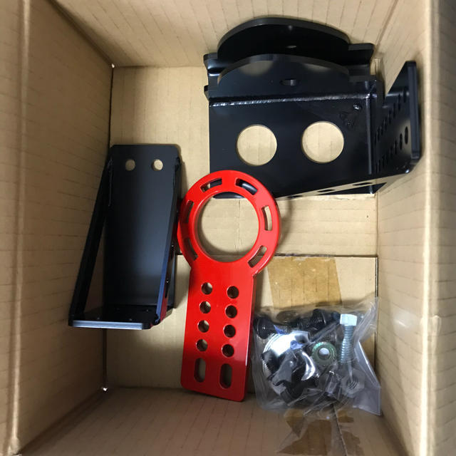 送料込・まとめ買い 180SX S13 固定式フックベース部+可倒式フック (GH2-04)セット レッド | www.pilon.si