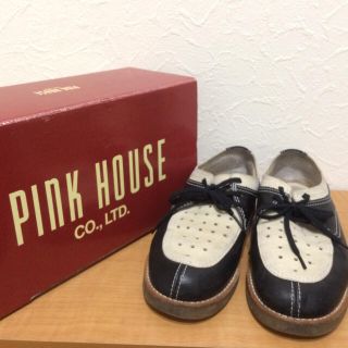 ピンクハウス(PINK HOUSE)のPINK HOUSE パンチングレザーツートンカラーシューズ(ローファー/革靴)