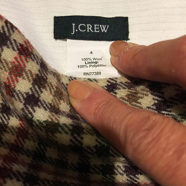 J.Crew(ジェイクルー)の専用 です。J.Crew チェック ウールボックススカート レディースのスカート(ひざ丈スカート)の商品写真