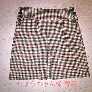 ジェイクルー(J.Crew)の専用 です。J.Crew チェック ウールボックススカート(ひざ丈スカート)