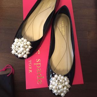 ケイトスペードニューヨーク(kate spade new york)のKATE SPADE 3時間だけ着用 イタリア製 23.5cm 6 1/2 W(ハイヒール/パンプス)