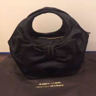 ケイトスペードニューヨーク(kate spade new york)のほぼ新品 KATESPADE リボンバッグ ブラック(その他)