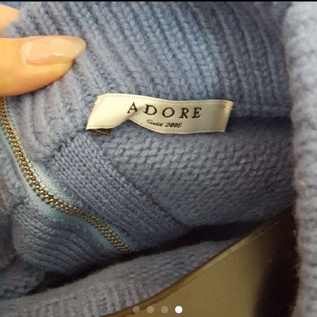ADORE(アドーア)の【あいあい様専用です】ADORE 半袖セーター 38 ブルー  レディースのトップス(ニット/セーター)の商品写真