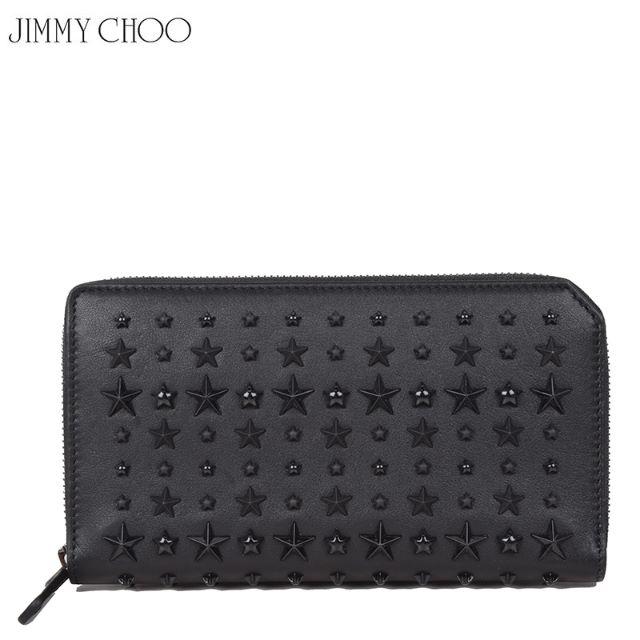 充実の品 JIMMY - CHOO JIMMY CHOO 長財布 BLACK LXA CARNABY ジミー