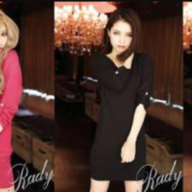 Rady(レディー)のRady＊ニットワンピース ブラック レディースのワンピース(ミニワンピース)の商品写真