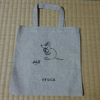 eruca リネン ネズミさんミニエコバック 非売品(エコバッグ)