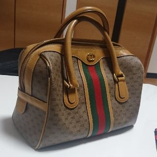 グッチ(Gucci)のGUCCI オールドグッチ シェリーライン ミニ ボストンバッグ(ボストンバッグ)