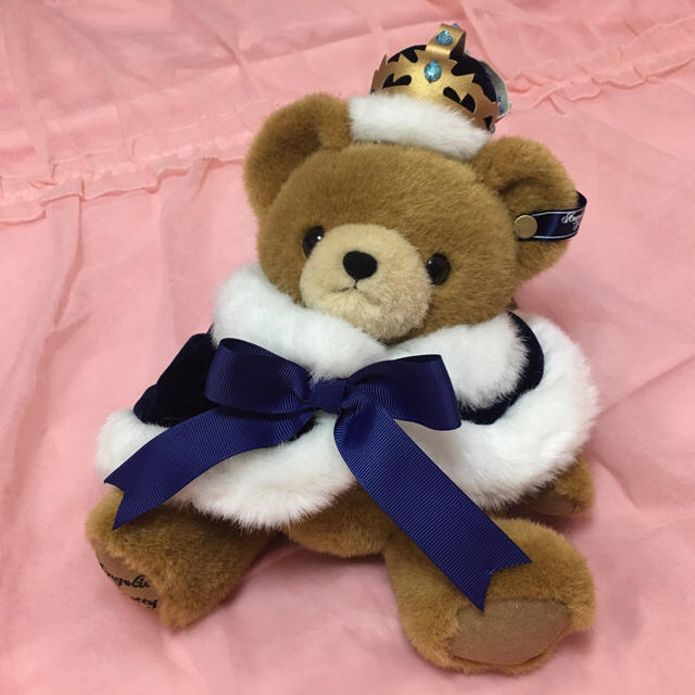 Angelic Pretty(アンジェリックプリティー)の【気まぐれお値下げ】Crown Bear ぬいぐるみポシェット🐻 レディースのバッグ(ショルダーバッグ)の商品写真