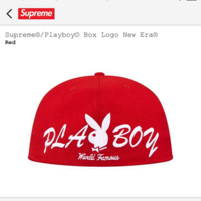 Supreme(シュプリーム)のSupreme Playboy Box Logo New Era 17SS メンズの帽子(その他)の商品写真