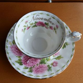 ロイヤルアルバート(ROYAL ALBERT)の☕11月ロイヤルアルバートのカップ&ソーサー(グラス/カップ)