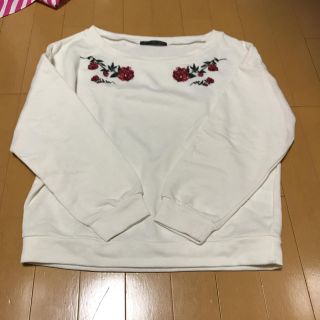 ヘザー(heather)のHeather バラ刺繍スエット 木星ちゃんさん専用(トレーナー/スウェット)