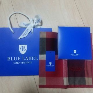 バーバリーブルーレーベル(BURBERRY BLUE LABEL)のれい様☆新品！送料込！ブルーレーベル クレストブリッジ ハンカチ(バンダナ/スカーフ)