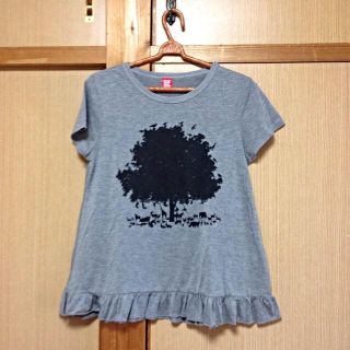 グラニフ(Design Tshirts Store graniph)の裾フリルTシャツ☆(Tシャツ(半袖/袖なし))