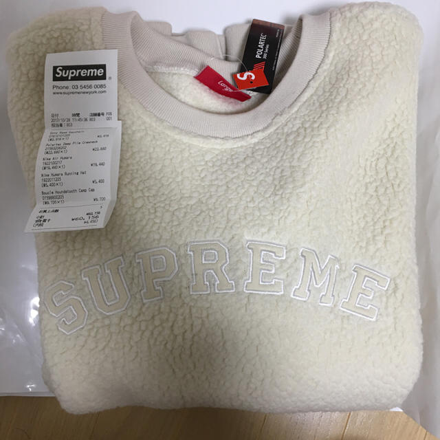 メンズsupreme Polartec® Deep Pile Crewneck