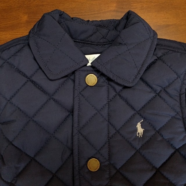 Ralph Lauren(ラルフローレン)のラルフローレン 新品 ネイビー キルティング ジャケット コート 85cm キッズ/ベビー/マタニティのベビー服(~85cm)(ジャケット/コート)の商品写真
