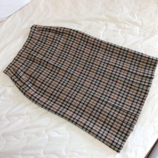 バーバリー(BURBERRY)のチェックスカート(ロングスカート)