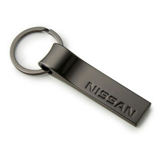 ニッサン(日産)の日産❤メタルキーホルダーリング黒(その他)