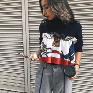 アメリヴィンテージ(Ameri VINTAGE)のAmeri vintage 再入荷無し スカーフドッキングニット✨(ニット/セーター)