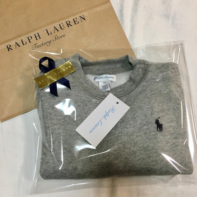 Ralph Lauren(ラルフローレン)の週末セール！残りわずかラルフ新品☆大人気！裏起毛トレーナー12M（80） キッズ/ベビー/マタニティのベビー服(~85cm)(トレーナー)の商品写真