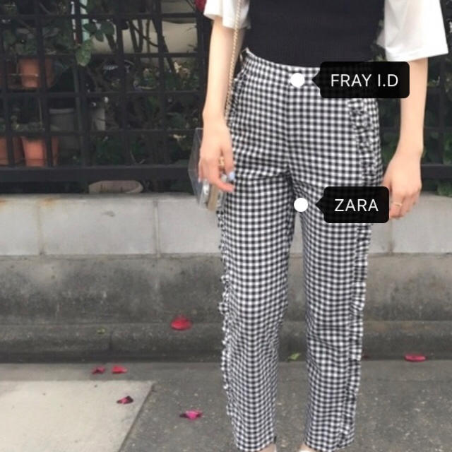 ZARA(ザラ)のZARA チェックパンツ 👖 レディースのパンツ(カジュアルパンツ)の商品写真