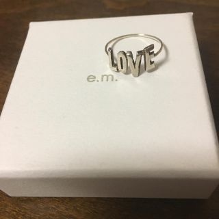 イーエム(e.m.)のe.m. LOVEリング💍*。(リング(指輪))