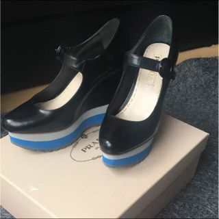 プラダ(PRADA)のPRADA 厚底ストラップシューズ 36ハーフ(ハイヒール/パンプス)