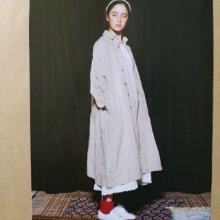 ネストローブ(nest Robe)のnest Robe クラシカルギャザースモックワンピース  ブラックリネン(ロングワンピース/マキシワンピース)