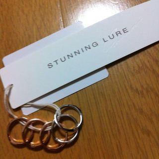 スタニングルアー(STUNNING LURE)のスタニング♥️新品タグ付(リング(指輪))