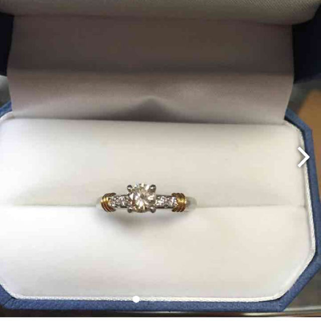 全国宅配無料 ダイヤモンドリング 0.564ct pt900 K18 リング(指輪
