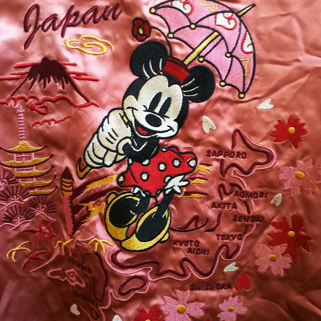 Disney(ディズニー)のお取り置き中❗ミニ―ちゃんスカジャン🎵 キッズ/ベビー/マタニティのキッズ服女の子用(90cm~)(ジャケット/上着)の商品写真