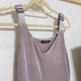 ダブルクローゼット(w closet)のプリーツサロペット(サロペット/オーバーオール)