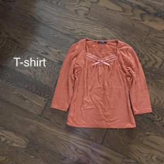 Ｔシャツ✱七分袖✱オレンジ✱ベージュ✱(Tシャツ(長袖/七分))