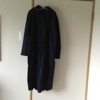 ショコラフィネローブ(chocol raffine robe)のchocol raffine robe 紺 ロングシャツ 羽織り(シャツ/ブラウス(長袖/七分))