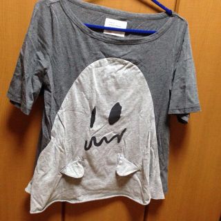 フェリシモ(FELISSIMO)のフェリシモ おばけTシャツ グレー(Tシャツ(半袖/袖なし))