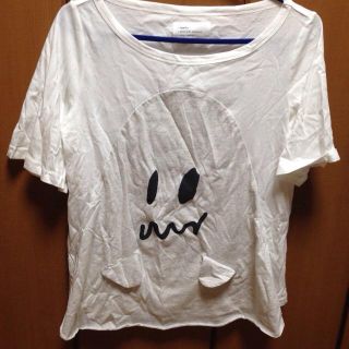 フェリシモ(FELISSIMO)のフェリシモ おばけTシャツ ホワイト(Tシャツ(半袖/袖なし))