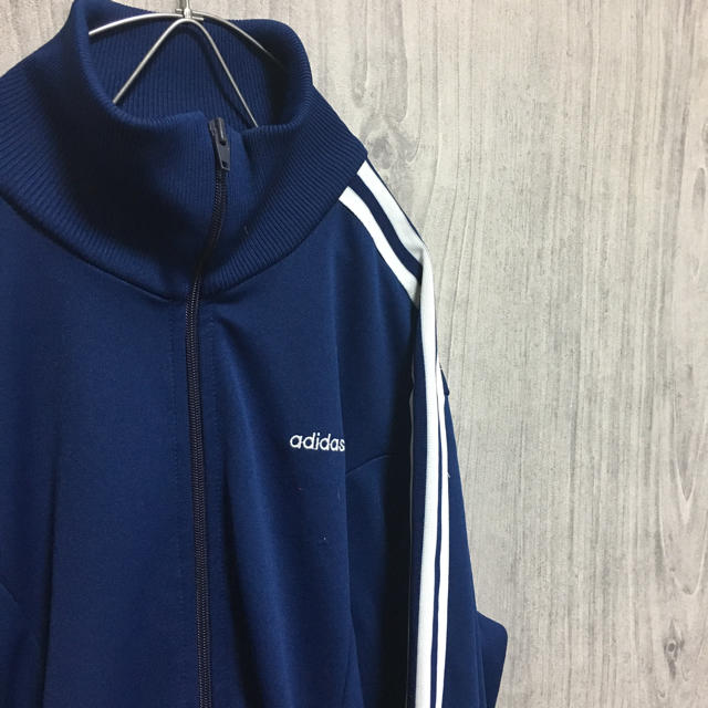 adidas(アディダス)の90s adidas アディダス トラックジャケット ジャージ ネイビー メンズのトップス(ジャージ)の商品写真