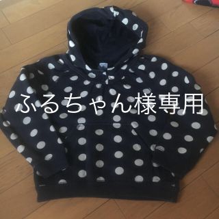 プチバトー(PETIT BATEAU)のプチバトー  パーカー ドット 長袖  サイズ114(Tシャツ/カットソー)