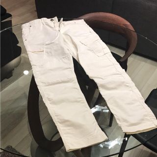 タヴァニティソージーンズ(TAVERNITI SO JEANS)の【JIMMY TAVERNITI】ジミータバニティー ホワイトカーゴパンツ(ワークパンツ/カーゴパンツ)