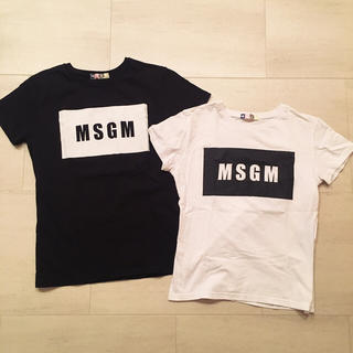 エムエスジイエム(MSGM)のMSGM♡KIDS Tシャツ 白黒セット(Tシャツ(半袖/袖なし))