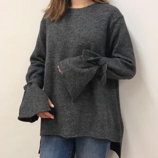 ザラ(ZARA)のZARA 袖リボンニット(ニット/セーター)