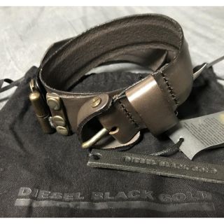 ディーゼル(DIESEL)の《新品》DIESEL BLACK GOLD レザーベルト(ベルト)