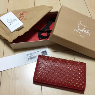 クリスチャンルブタン(Christian Louboutin)の売り切り/新品同様/macaron wallet/red(財布)