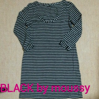 ブラックバイマウジー(BLACK by moussy)の美品♡チュニック丈ワンピTシャツ(Tシャツ(長袖/七分))