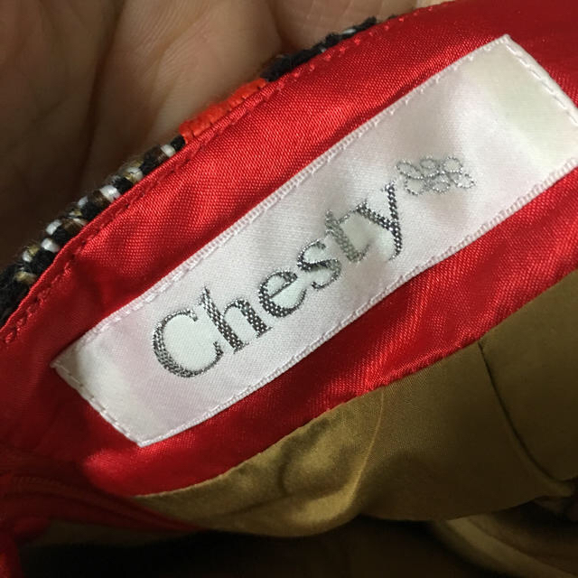 Chesty(チェスティ)のちゃあみ様専用 chesty ツィード スカート 完売 レディースのスカート(ミニスカート)の商品写真