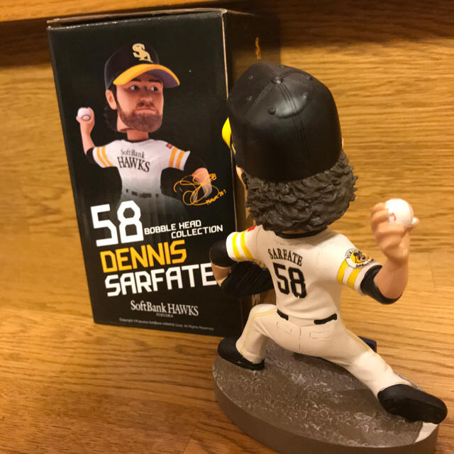 日本一♪ ソフトバンクホークス デニス サファテ ボブルヘッド 日本一♪ ソフトバンクホークス デニス サファテ ボブルヘッド
