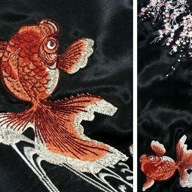 花旅楽団/桜金魚/ｽｶｼﾞｬﾝ/3rsj-021/ｻﾄﾘ/東洋 メンズのジャケット/アウター(スカジャン)の商品写真