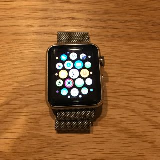 アップルウォッチ(Apple Watch)のアップルウォッチ初代 ミラネーゼループ３８m(腕時計)