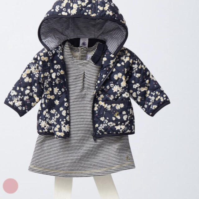 PETIT BATEAU(プチバトー)の【日本未発売】チュビックミラレワンピース 90 95 100 キッズ/ベビー/マタニティのキッズ服女の子用(90cm~)(ワンピース)の商品写真