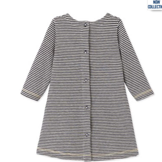 PETIT BATEAU(プチバトー)の【日本未発売】チュビックミラレワンピース 90 95 100 キッズ/ベビー/マタニティのキッズ服女の子用(90cm~)(ワンピース)の商品写真